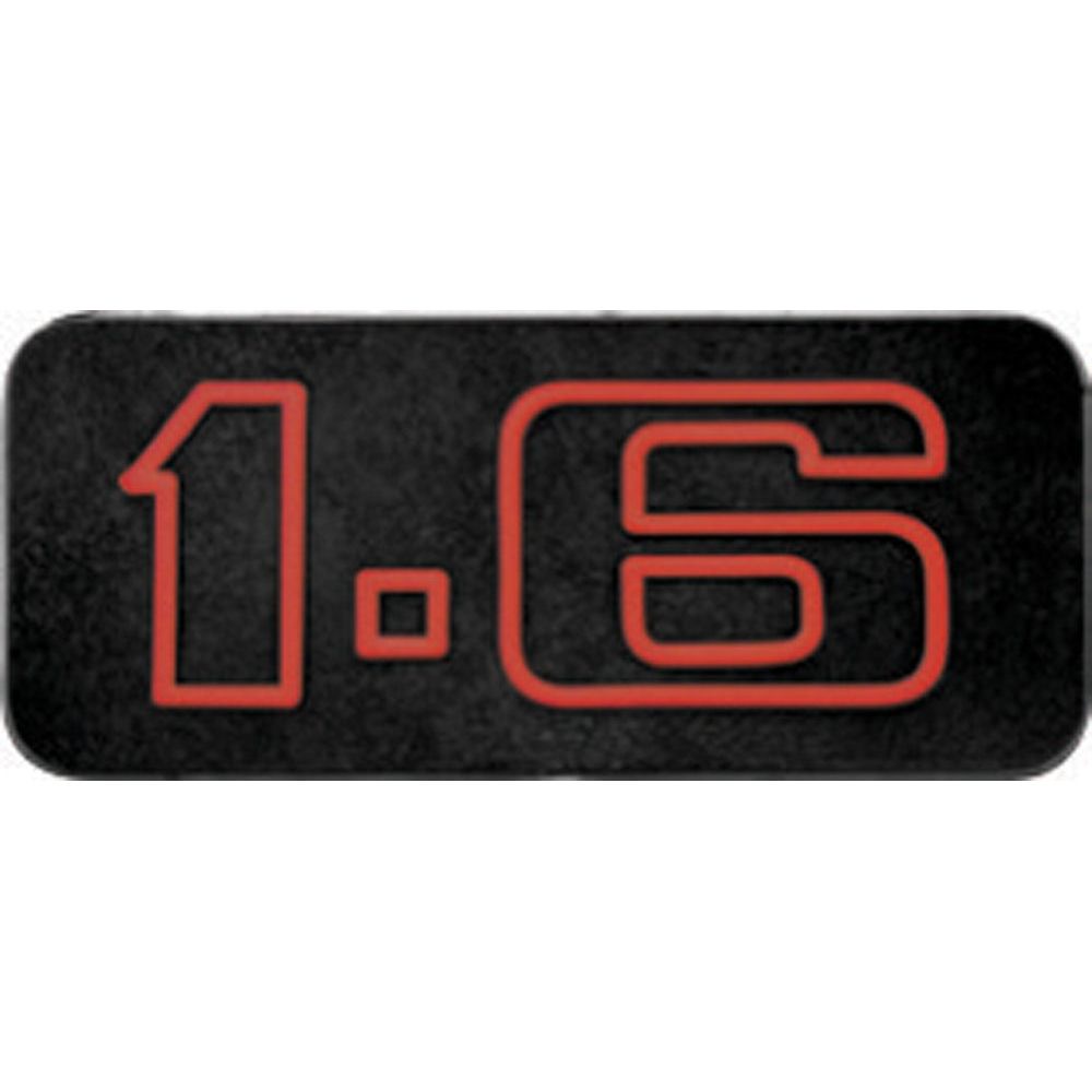 Emblema 1.6 Gol Passat Até 1990 Grade Vermelho Preto em Oferta na Shopee