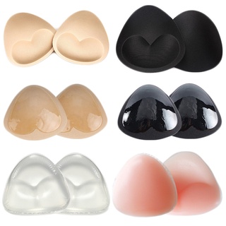 (1 Par Pastilhas De Silicone Esponja E Sutiã Triangular Confortável)