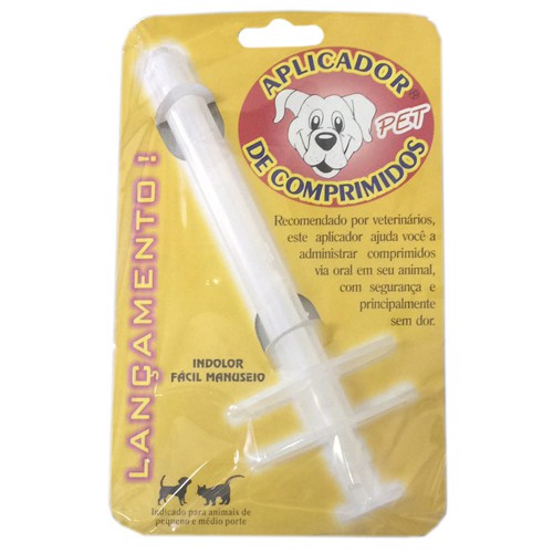 Aplicador De Comprimidos Para Cães E Gatos