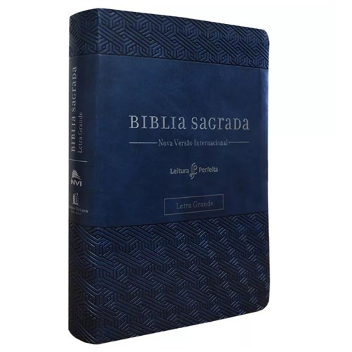 Bíblia Sagrada - Leitura Perfeita | Letra Grande | NVI | Espaço para anotações - Azul em Oferta na Shopee