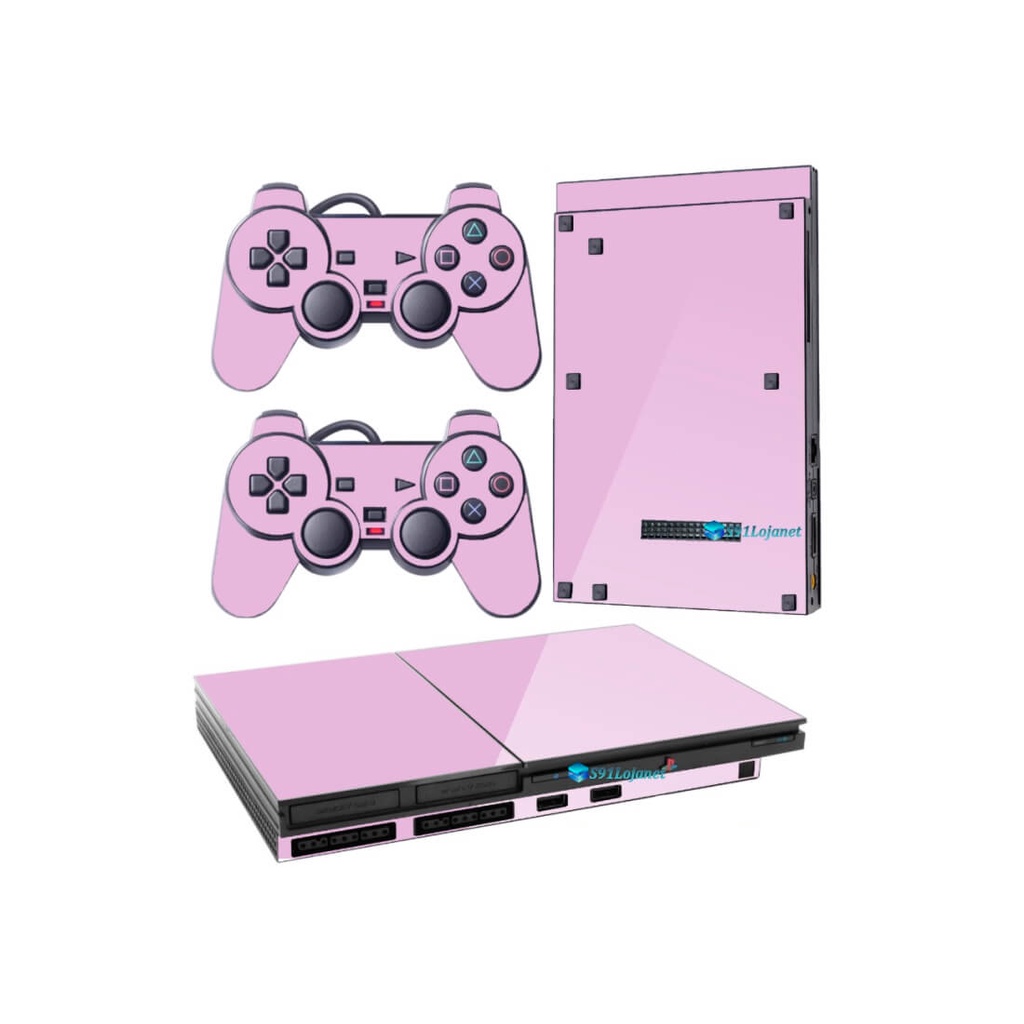 Console Sony PlayStation 2 Slim Rosa &ndash; Ricondizionata Buono, Con Controller E Cavi