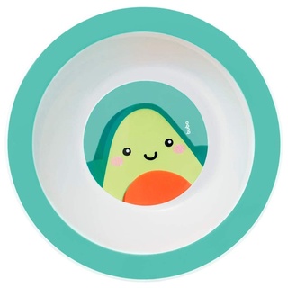 Prato Para Alimentação Bebê Bowl Infantil 350ml Introdução Alimentar Frutti Avocado Buba