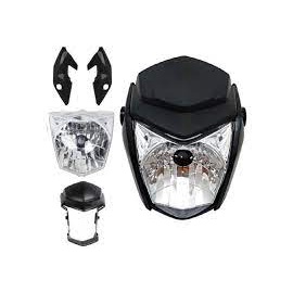 Farol Completo Start / Fan 150 / Fan 125 / Fan 160 2014 Até 2021 Preto Pintado(sem Lampada E Sem Pisca)
