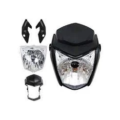Farol Completo Start / Fan 150 / Fan 125 / Fan 160 2014 Até 2021 Preto Pintado(sem Lampada E Sem Pisca)