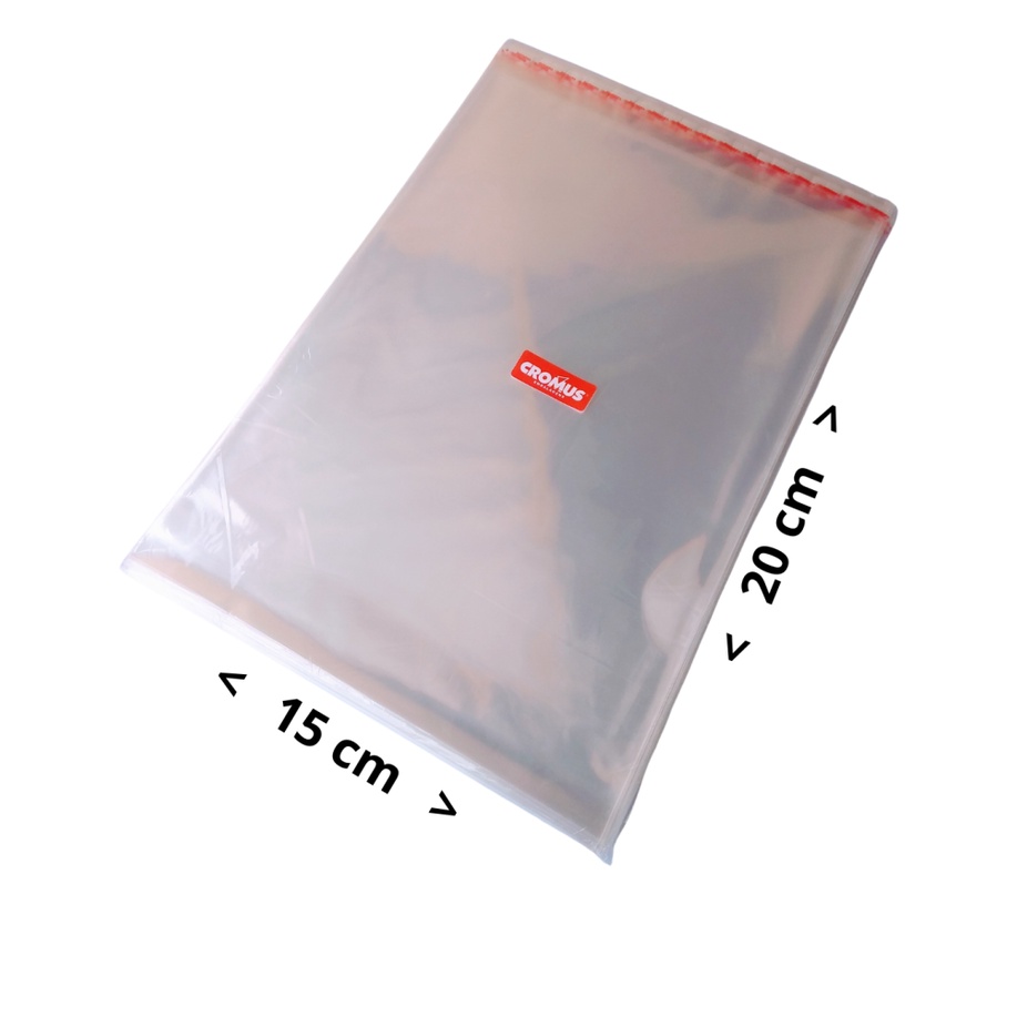 100 Saquinhos Adesivado Transparente Tamanho 15x20 Centímetros Mais 3 cm De Aba Colante De Qualidade