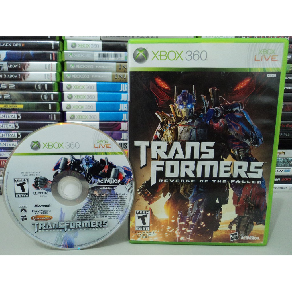 Transformers Revenge of the Fallen Xbox 360 Jogo original Midia Fisica