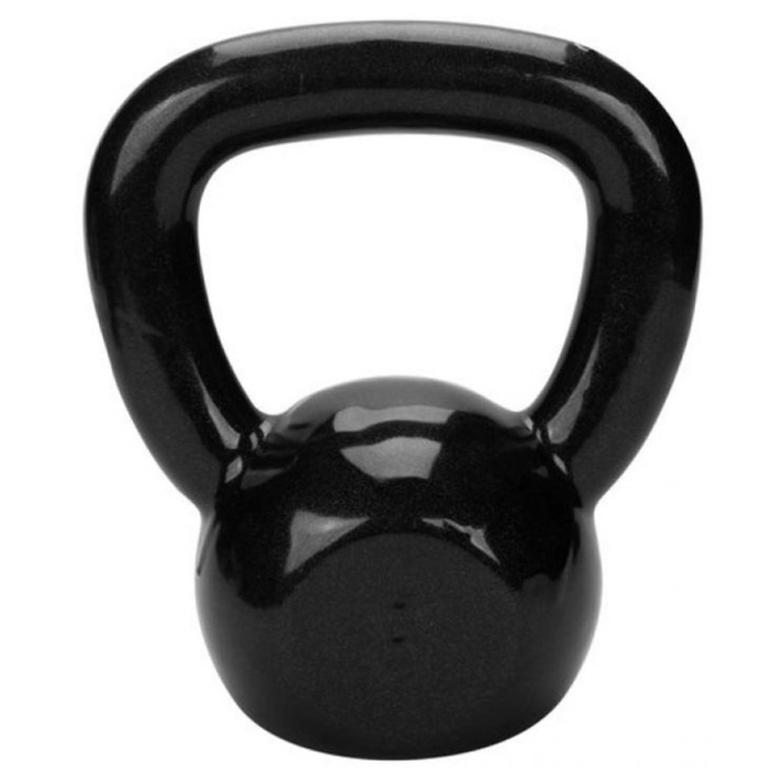 Ketlebell emborrachado 10kg preto treino crosfit