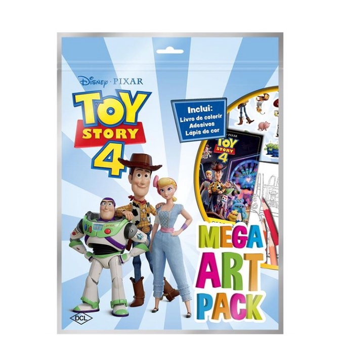 Livro infantil para colorir Toy Story 4 Mega Art Pack - Dcl