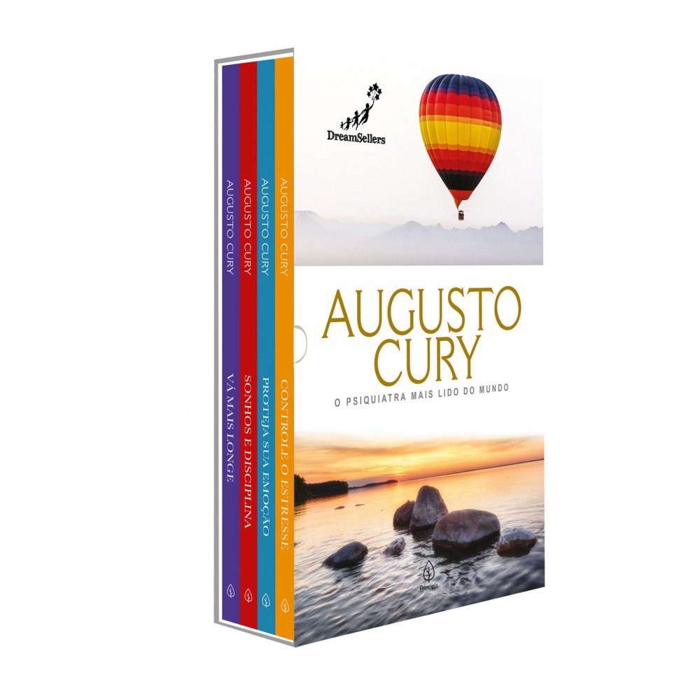 Box Augusto Cury Capa Comum Principis Desenvolvimento Pessoal em Oferta na Shopee