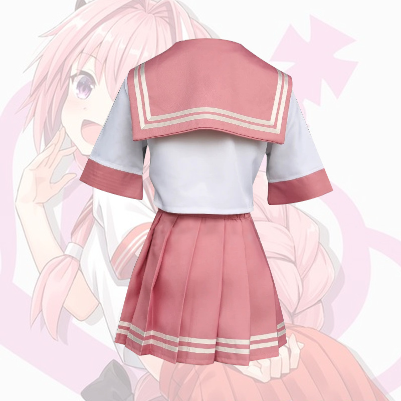 Anime Fate Astolfo Cosplay Costume JK School Uniform Sailor Dress Outfi  Women Fancy Outfit Anime Costume | Shopee Brasil