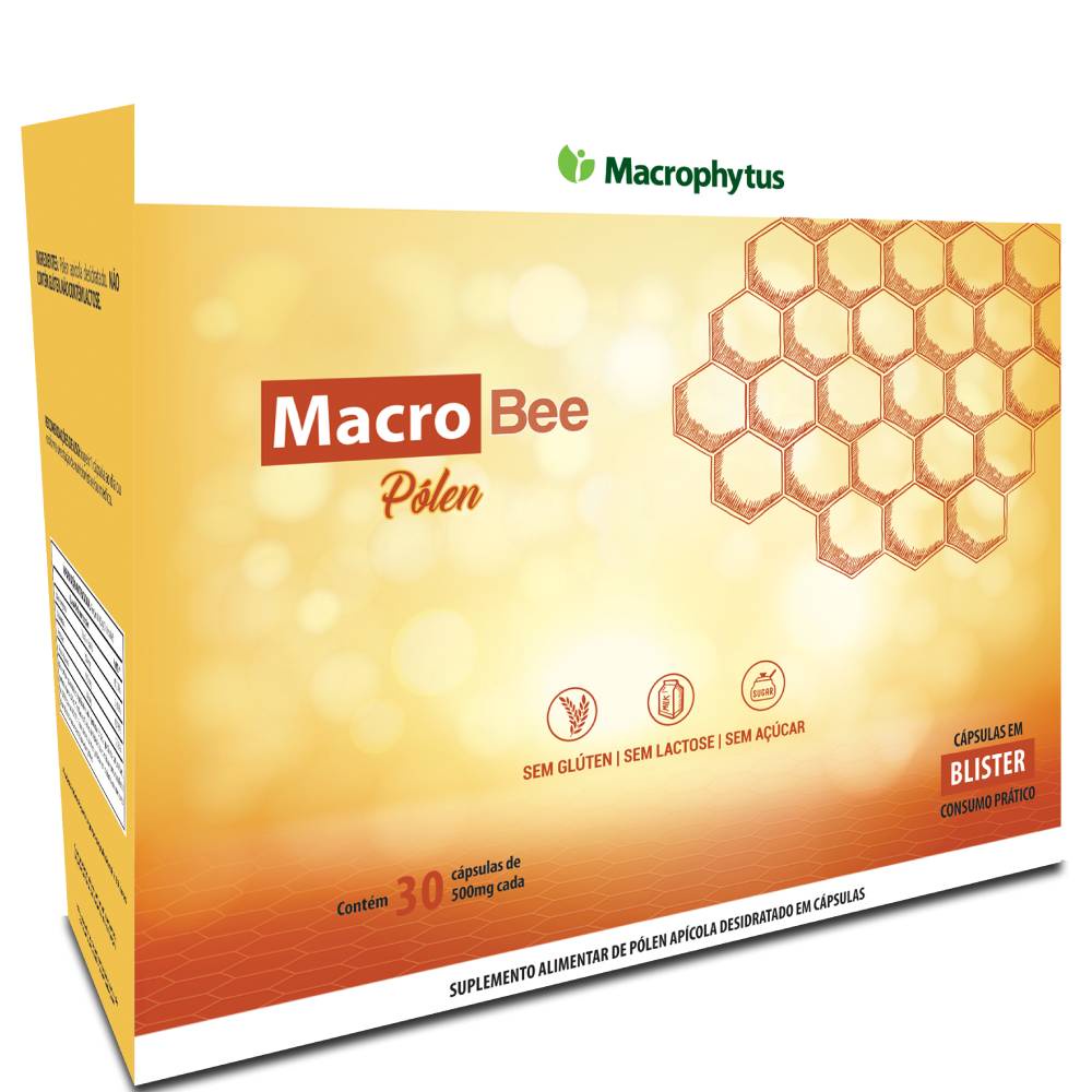 MacroBee Pólen 500mg 30 Cápsulas - Macrophytus | Shopee Brasil