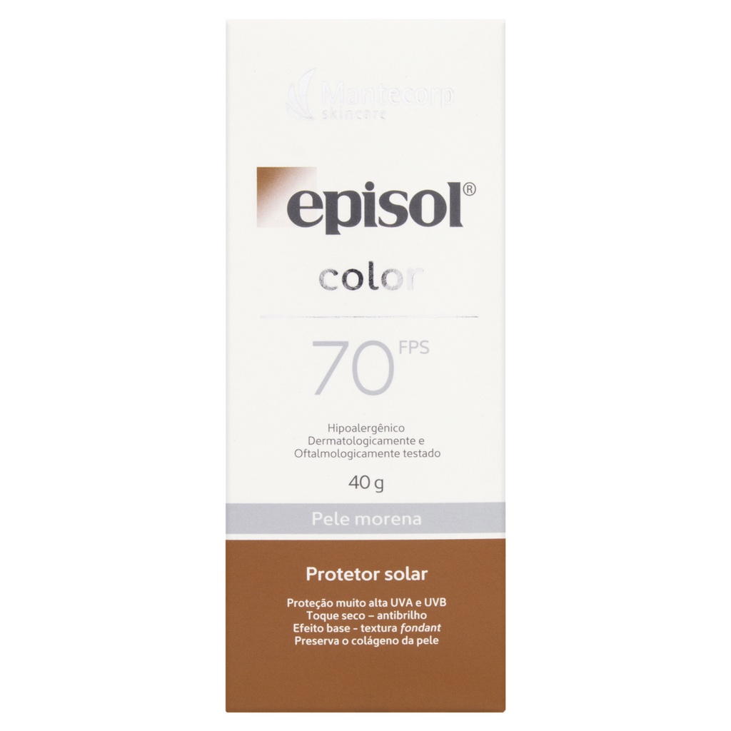 PROT SOL EPISOL COLOR MORENA FPS 70 40G | Shopee Brasil