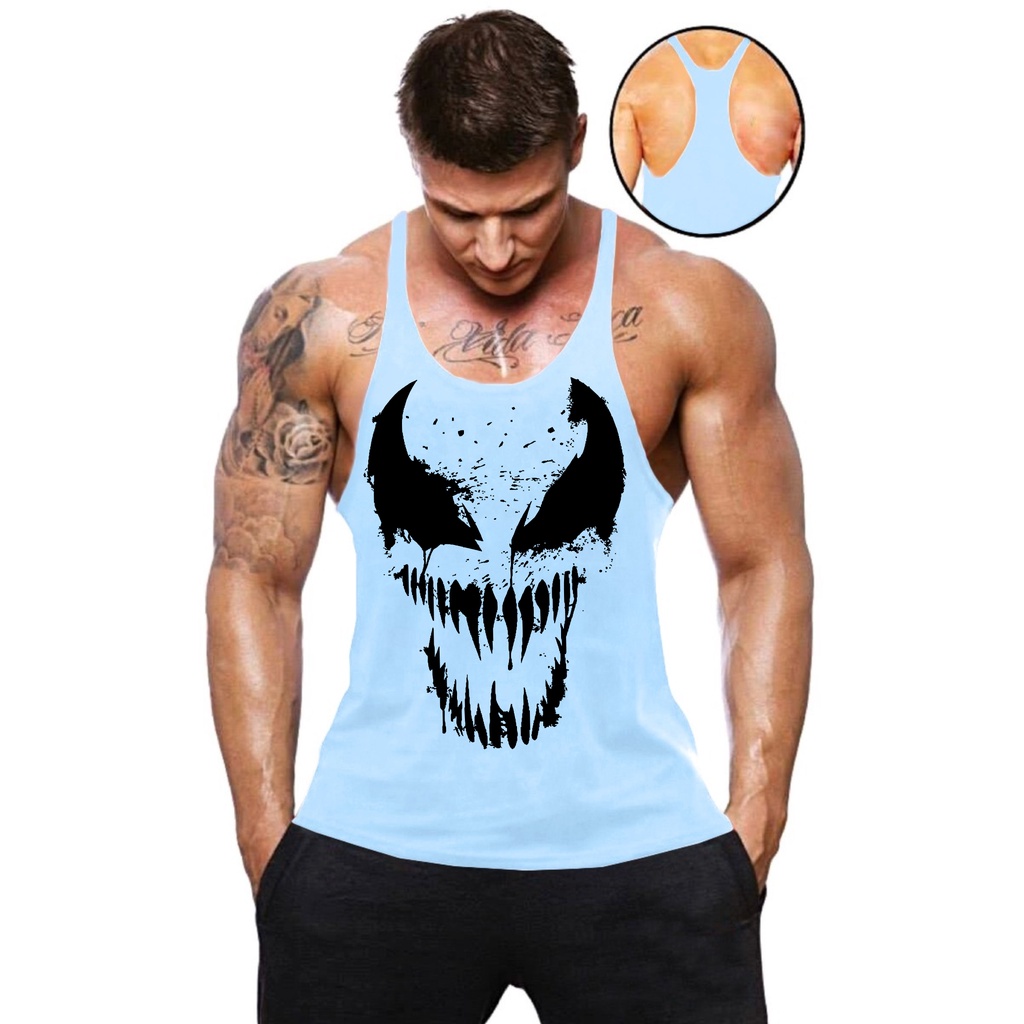 Camisa Regata Regata Cavada Blusa Musculação Gold's Gym Masculina