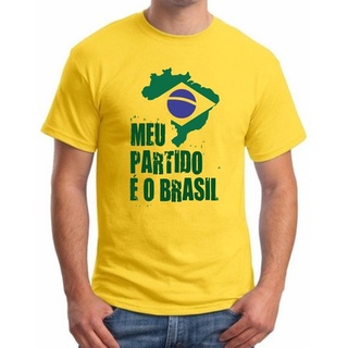 Camisa Meu Partido É O Brasil Bandeira Camiseta Masculina
