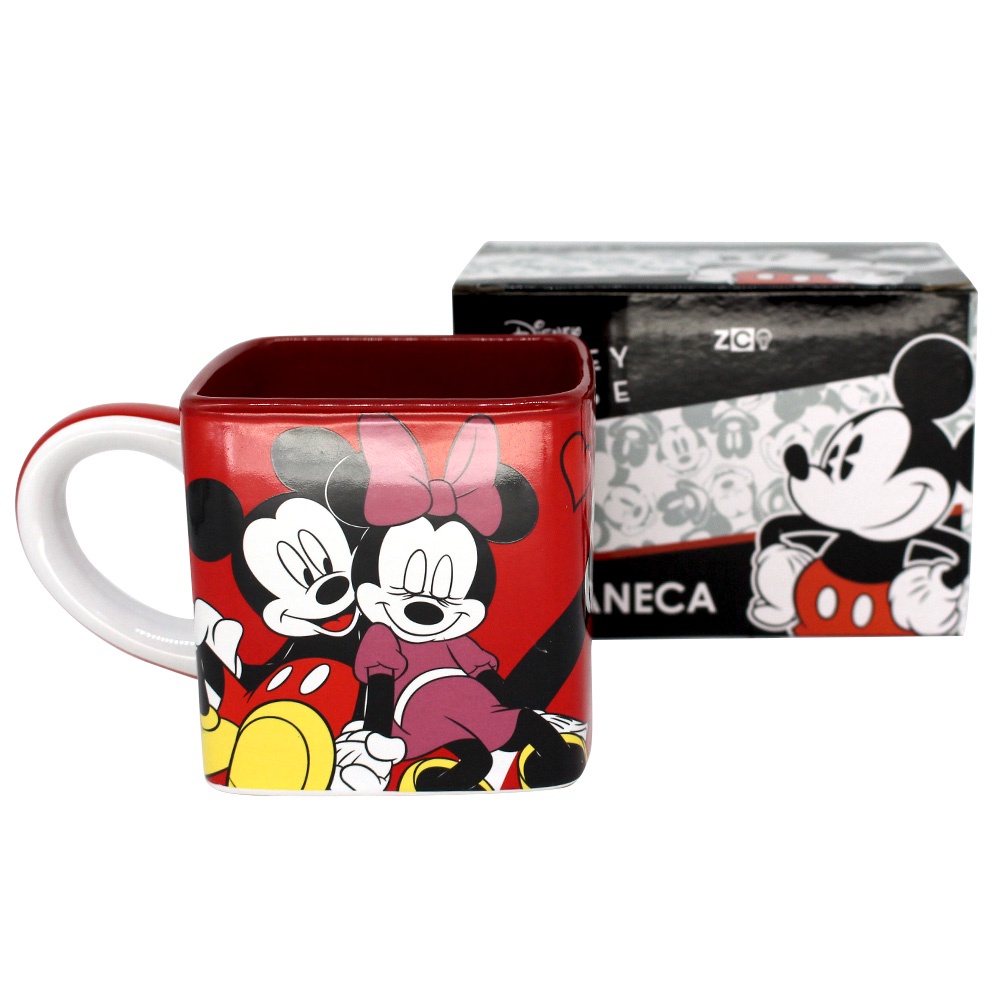 Caneca Mickey Minnie Mouse Walt Disney Modelo Cubo Ml Shopee Brasil