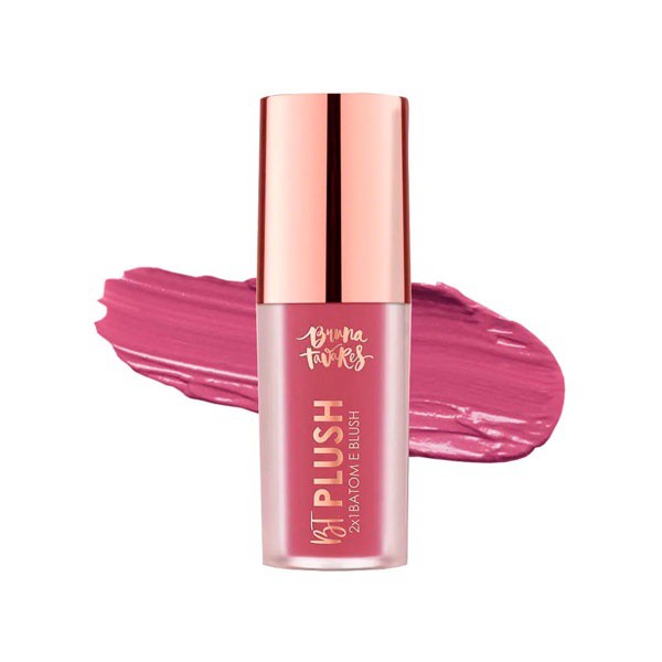 Batom E Blush 2 Em 1 Bruna Tavares Bt Plush Mauve em Oferta na Shopee
