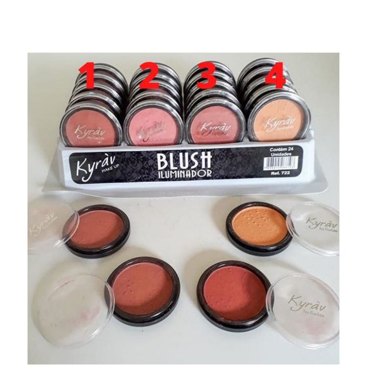 Blush Iluminador Kyrav Rosa barato para rosto