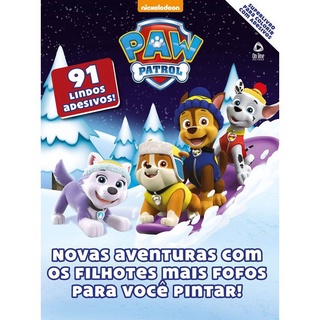 Patrulha Canina - Superlivro para Colorir com Adesivos em Oferta na Shopee