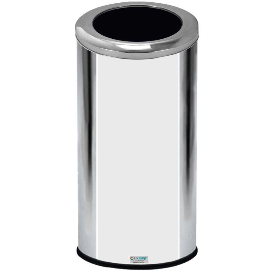Lixeira Inox 50 Litros com Tampa Aro em Oferta na Shopee