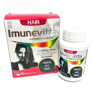 Imunevitta Hair Suplemento para Cabelo, pele e unhas. (60 caps)