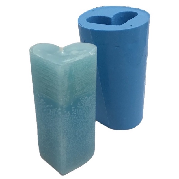 Molde de silicone - Extrusora Coração M Sabonete Vela Resina Biscuit Gesso Organite