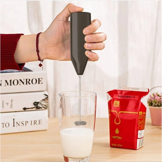 Super Mini Mixer Misturador Elétrico Inox Shaker Café Chá Bebidas