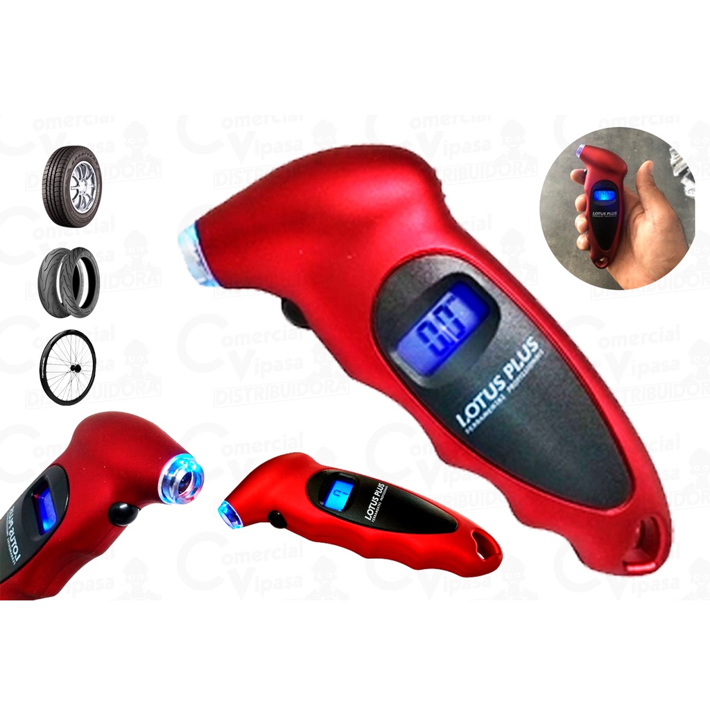 Medidor Calibrador Digital De Pressão Para Pneus 150 Psi Original Prático Display LCD Profissional - Spare Parts and Accessories for Vehicles