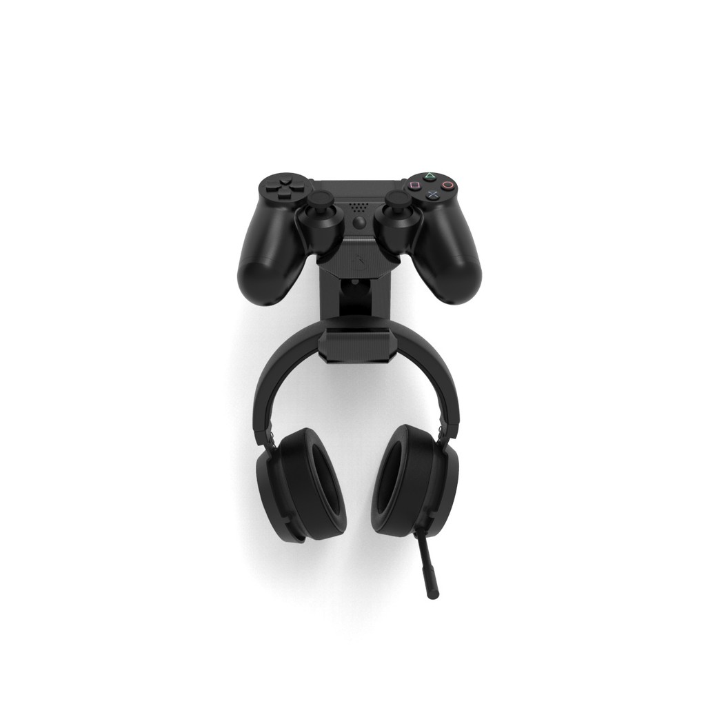 Suporte 1 Controle Ps4 Playstation e Headphone De Parede Vn