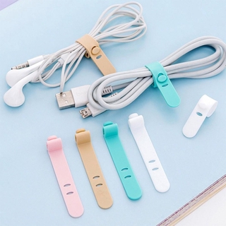 4 Pcs Amarrado Fio De Cabo De Carregamento Clips Ties Organizador / Fixer Fastener Titular Fone De Ouvido