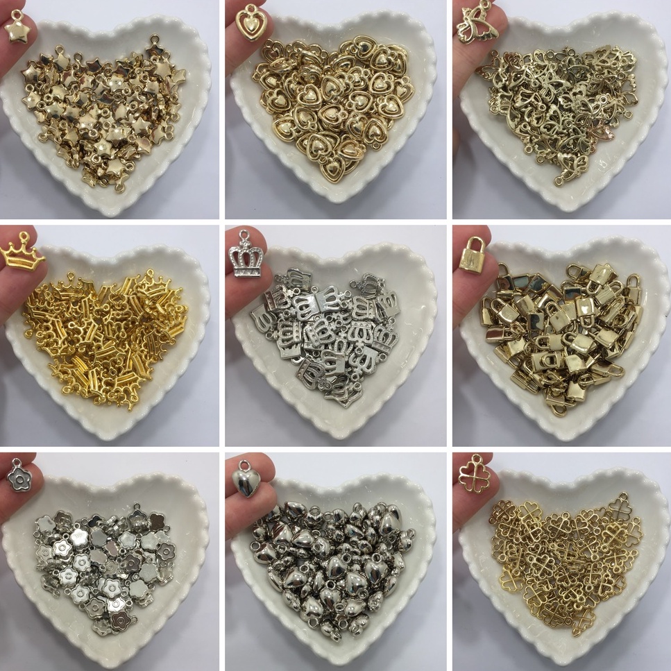 Pingentes em ABS 20 Unidades Para Pulseiras e Colares