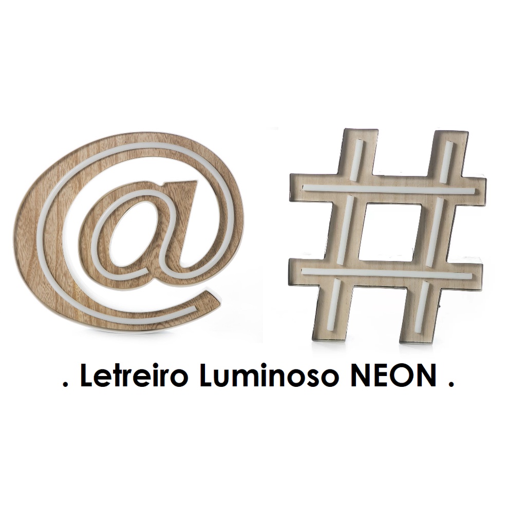 Letreiro luminoso neon a pilha como luz de ambiente na parede da sala