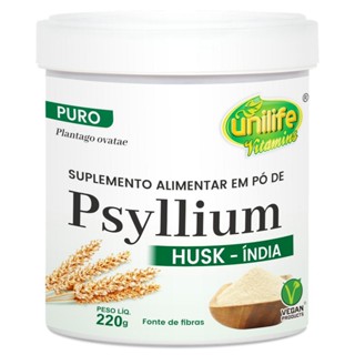 Psyllium em Pó Husk 220g - Unilife em Oferta na Shopee