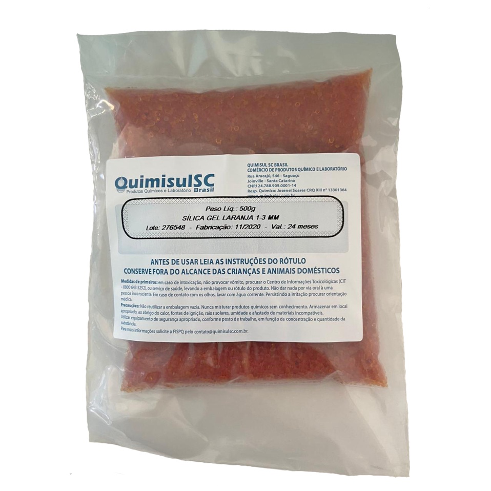 Sílica gel laranja 1-3 mm 1 kg