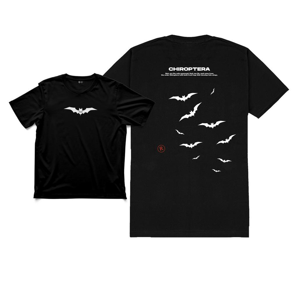 Camiseta OVERSIZED estampada blusa camisa Streetwear em algodão 30.1 modelo chiroptera morcego Premium OVERSIZED