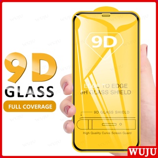 WUJU Super Transparente 9D Cobertura total película de vidro temperado Para iPhone 11 12 13 14 15 Pro Max 14 15 7 8 Plus XS Max XR X SE