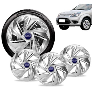 Jogo 4 Calotas Esportiva Aro 13 Nitro Prata Ford Ka Fiesta em Oferta na Shopee