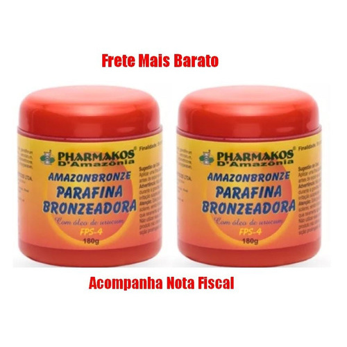 Parafina Bronzeadora Bronze E Hidratação 2 Unidades