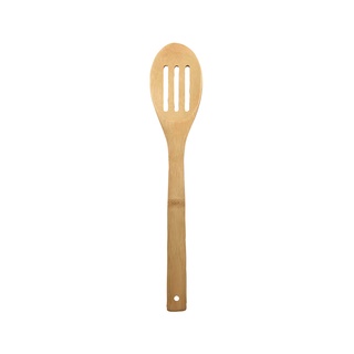 Colher vazada de bambu 30cm - Mozcada