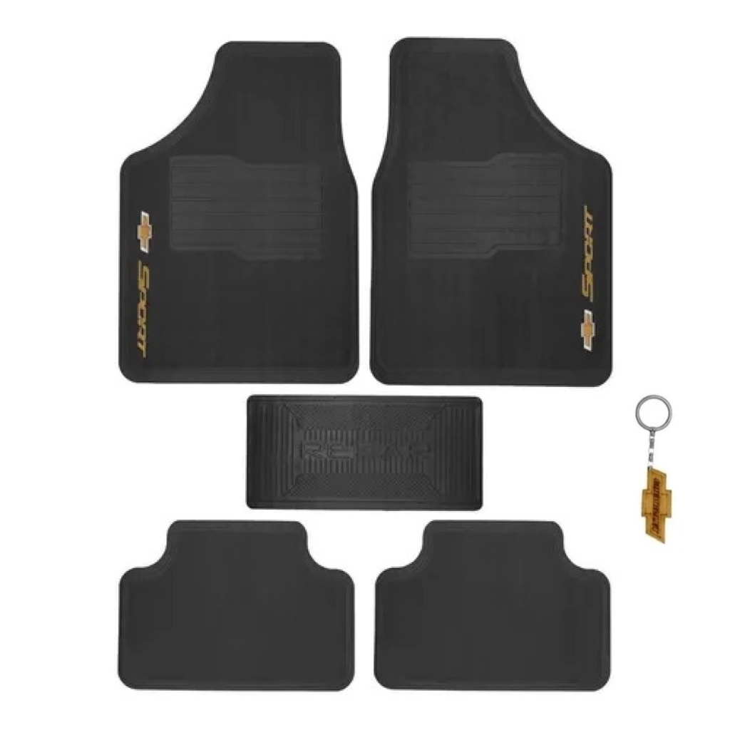 Tapete Borracha 5 Carros Onix Prisma Celta Ágile Meriva Vectra Blazer Cobalt Kadet Sonic Spin Cruze Astra Corsa Vectra