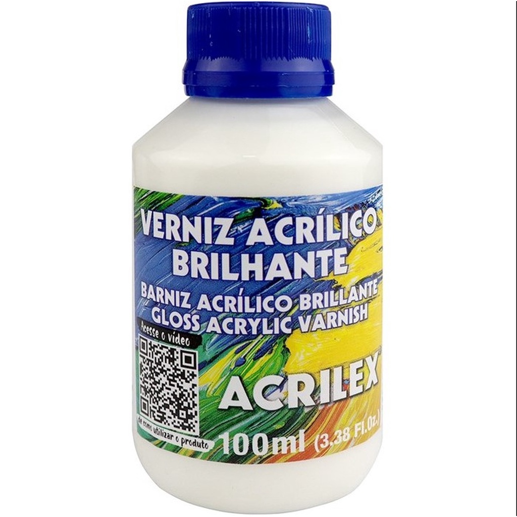 Verniz Acrílico Brilhante Acrilex 100ml - Acrilex | Artesanato