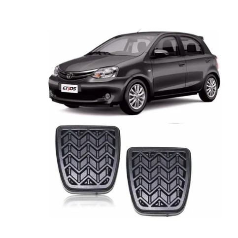 Par Capa Pedal Pedaleira Freio E Embreagem Toyota Etios 2012 2013 14 15 16 2017 2018 2019 2020 2021