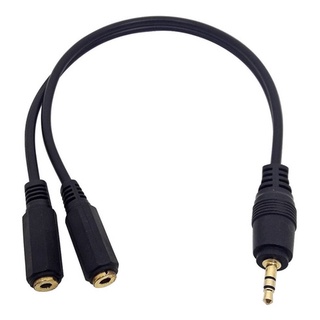 Cabo Adaptador Audio P2 Duplo Femea P/ 2 Fones Top