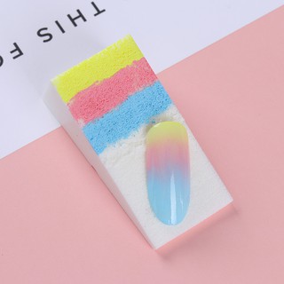 3 Pçs/set Branco Triângulo Esponja Soft Nail Art Gel Polonês Gradiente De Cor Stamping Stamp DIY Criativo Unhas Buffer Esponjas