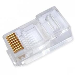 Kit 500 Conector Rj45 Cat5e + 500 Rj45 Cat6 + 50 Patch Cat5e