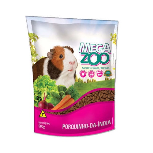Ração Extrusada Para Porquinho Da India 500g - Megazoo em Oferta na Shopee