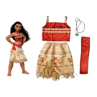 Fantasia Moana Infantil com Colar 1 a 10 anos em Oferta na Shopee