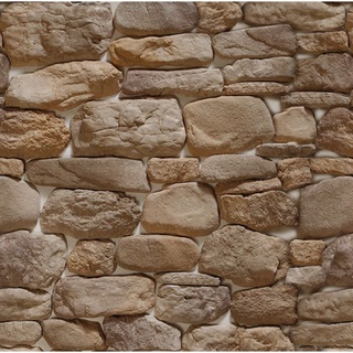 Papel de Parede Pedras 3d Marrom Rústica 1mx57cm PED65N