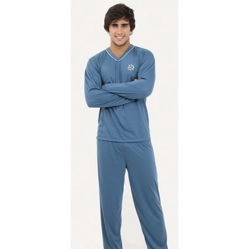 Pijama Masculino 080 Longo Inverno Roupas de Qualidade Océane.