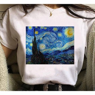 Camisetas Vincent Van Gogh Camisa Arte Unissex Poliéster