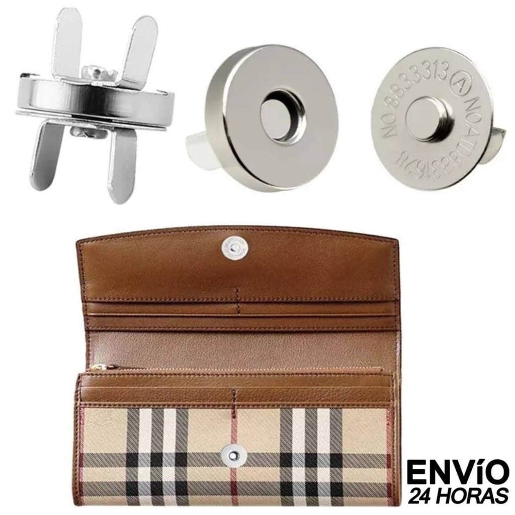 50un Botão Imã Magnético 18mm Niquelado / Dourado Imantado Fecho Bolsa, Carteira em Oferta na Shopee
